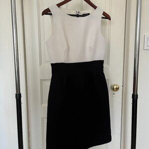 Tahari sheath color-block dress